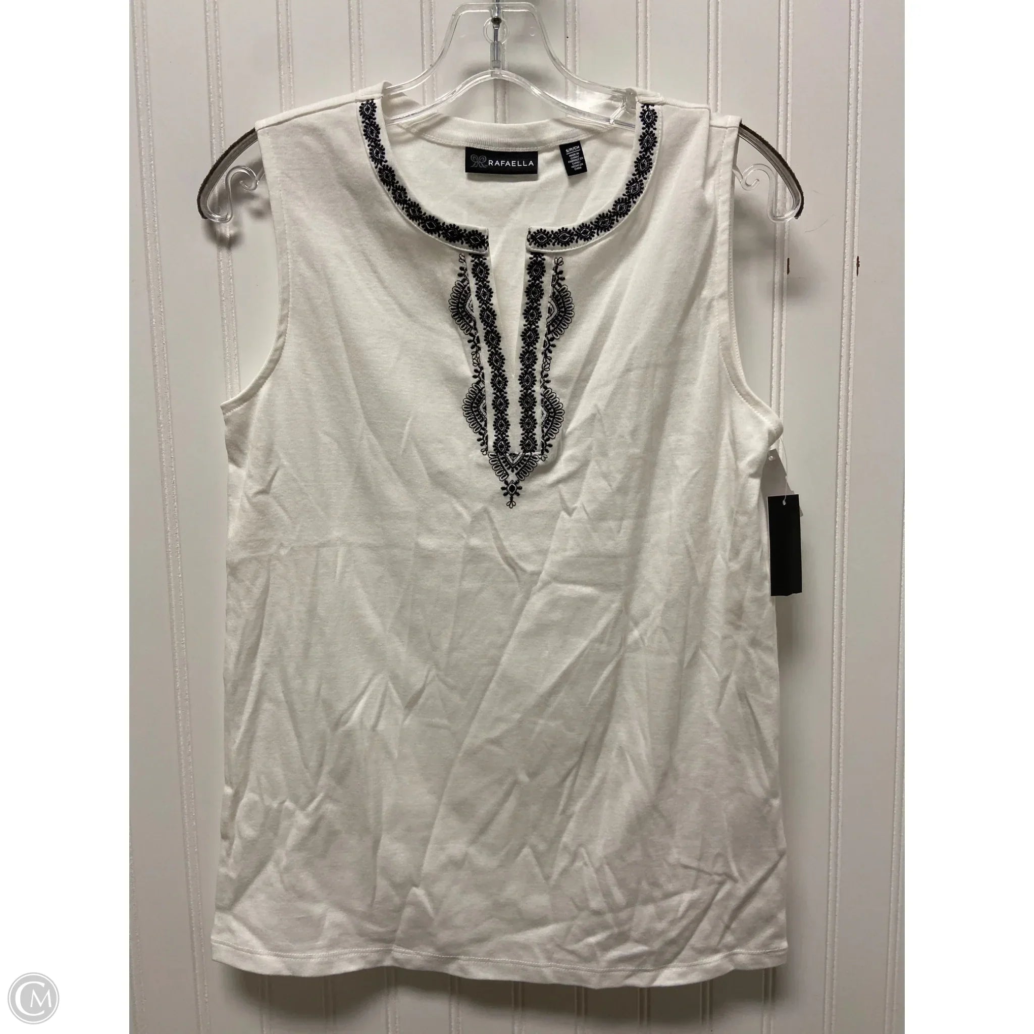 Top Sleeveless Basic By Rafaella In White, Size: Sp