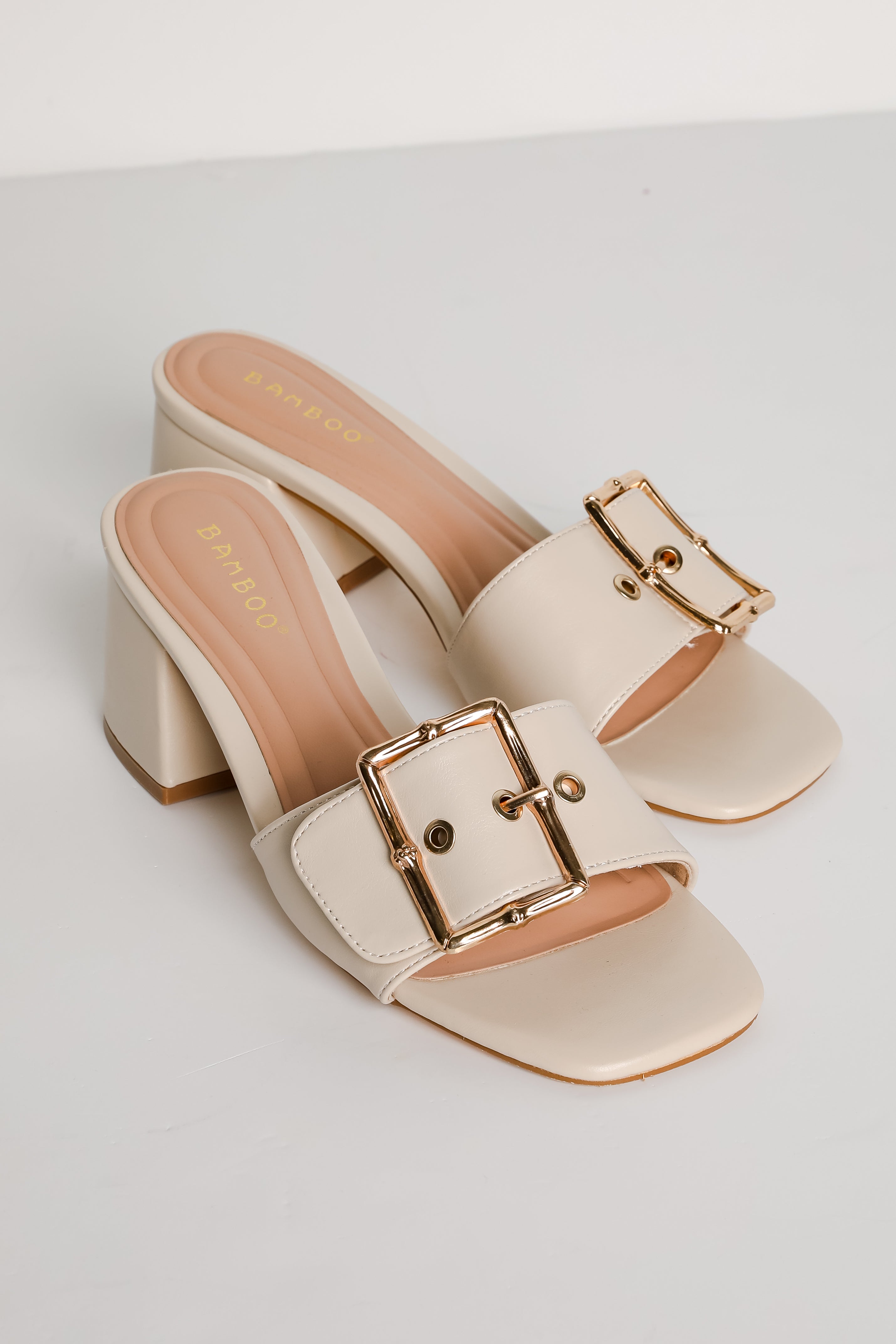 FINAL SALE - Perfect Occasion Ivory Slide Heels