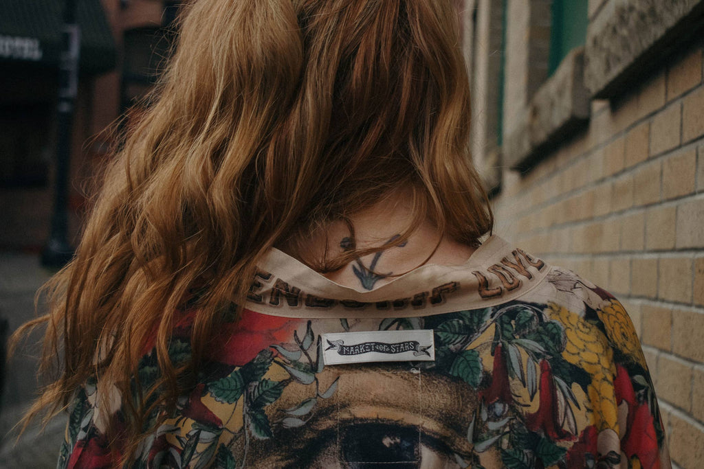 Long Opera Friendship Love & Truth Bamboo Kimono