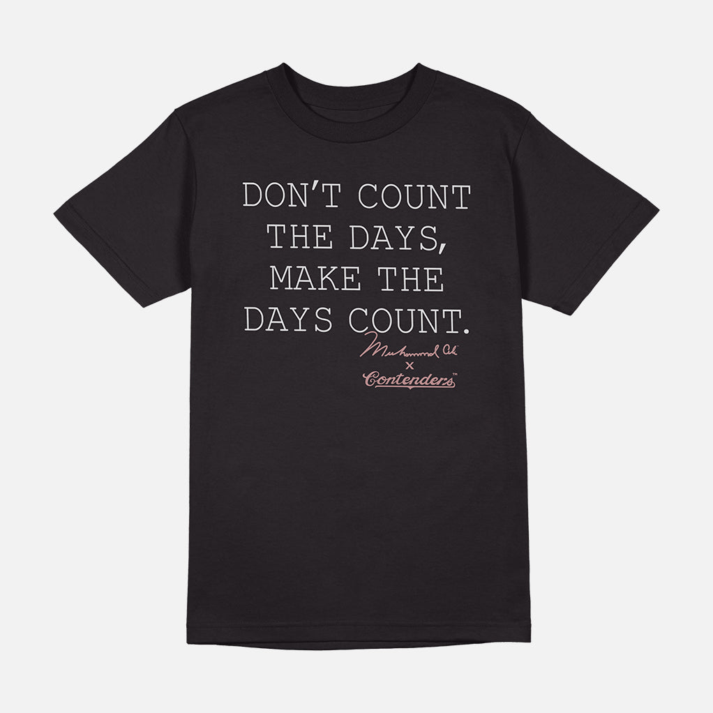 MUHAMMAD ALI DAYS COUNT WOMEN'S RELAXED JERSEY TEE