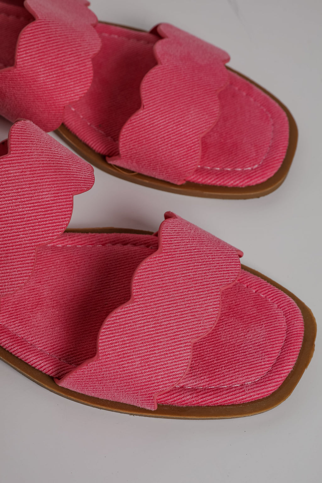 FINAL SALE - Waves Of My Heart Fuchsia Double Strap Slide Sandals