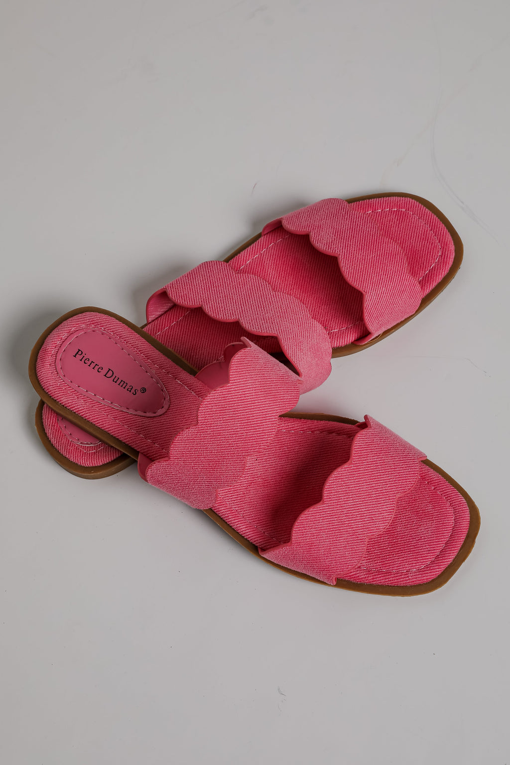 FINAL SALE - Waves Of My Heart Fuchsia Double Strap Slide Sandals