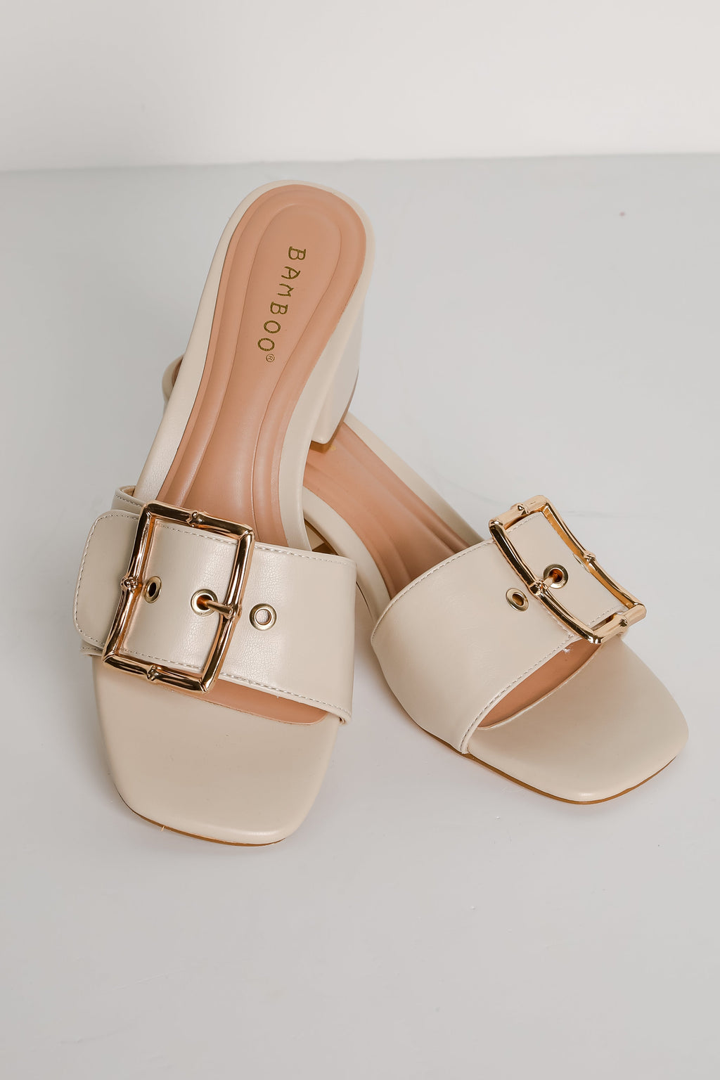 FINAL SALE - Perfect Occasion Ivory Slide Heels