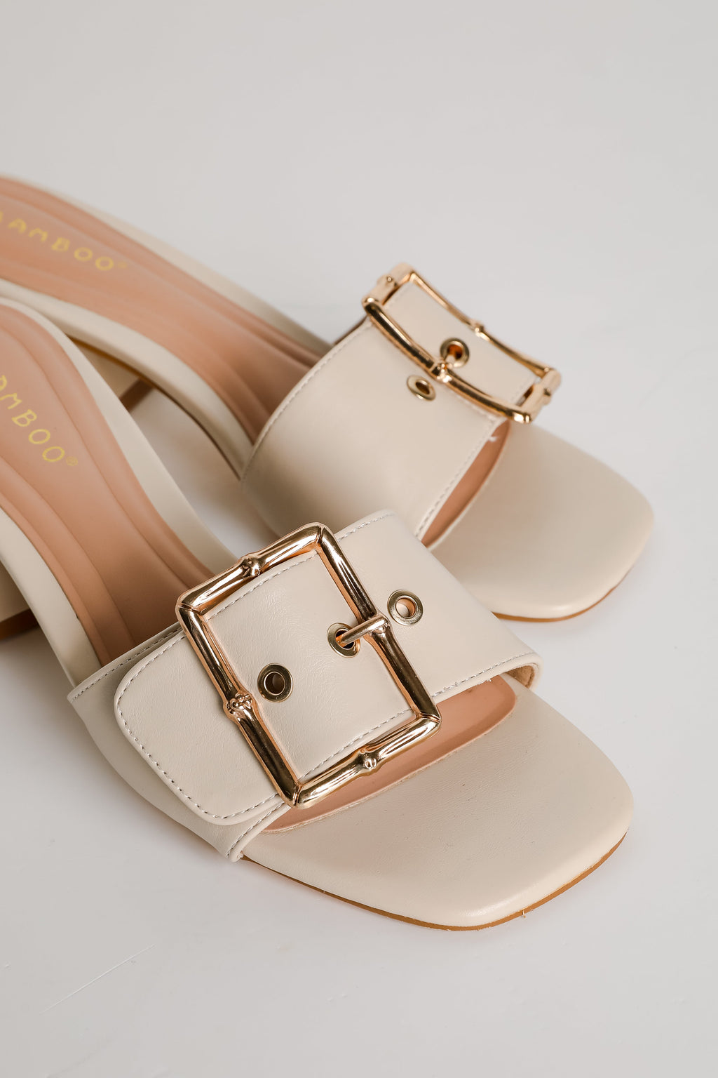 FINAL SALE - Perfect Occasion Ivory Slide Heels