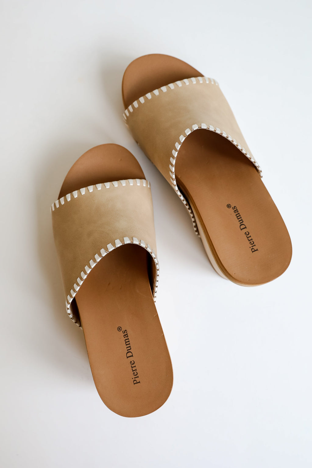 FINAL SALE - Starting The Day Nude Platform Wedges