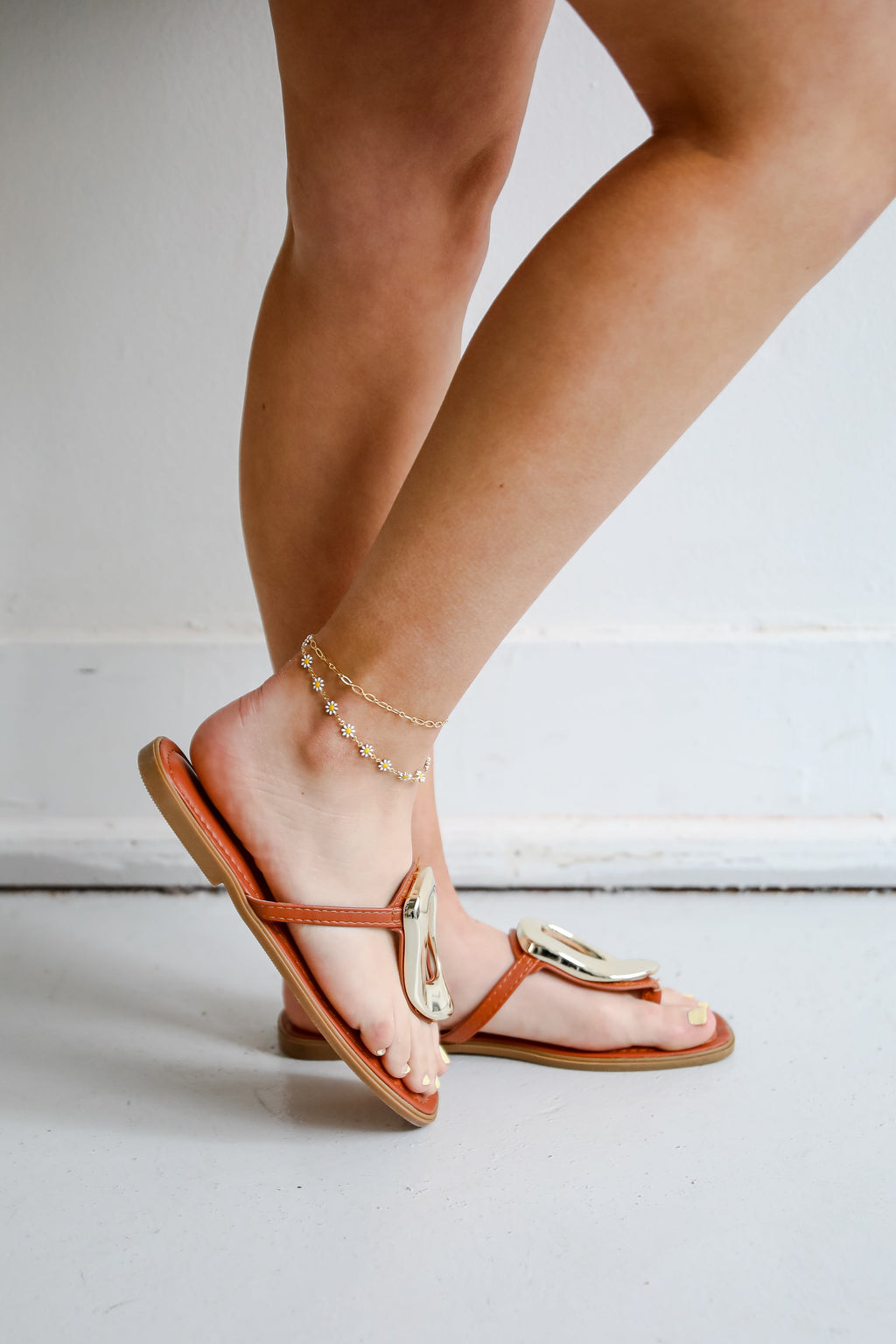 FINAL SALE - There She Goes Tan Sandals