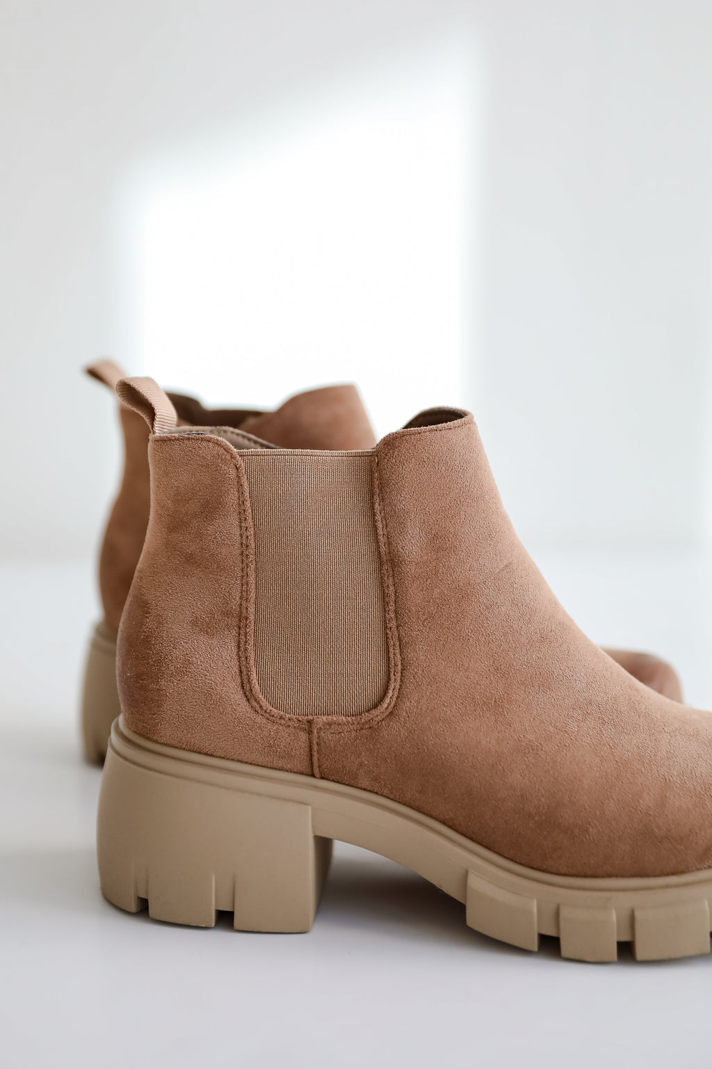FINAL SALE - Walk It Out Taupe Platform Booties