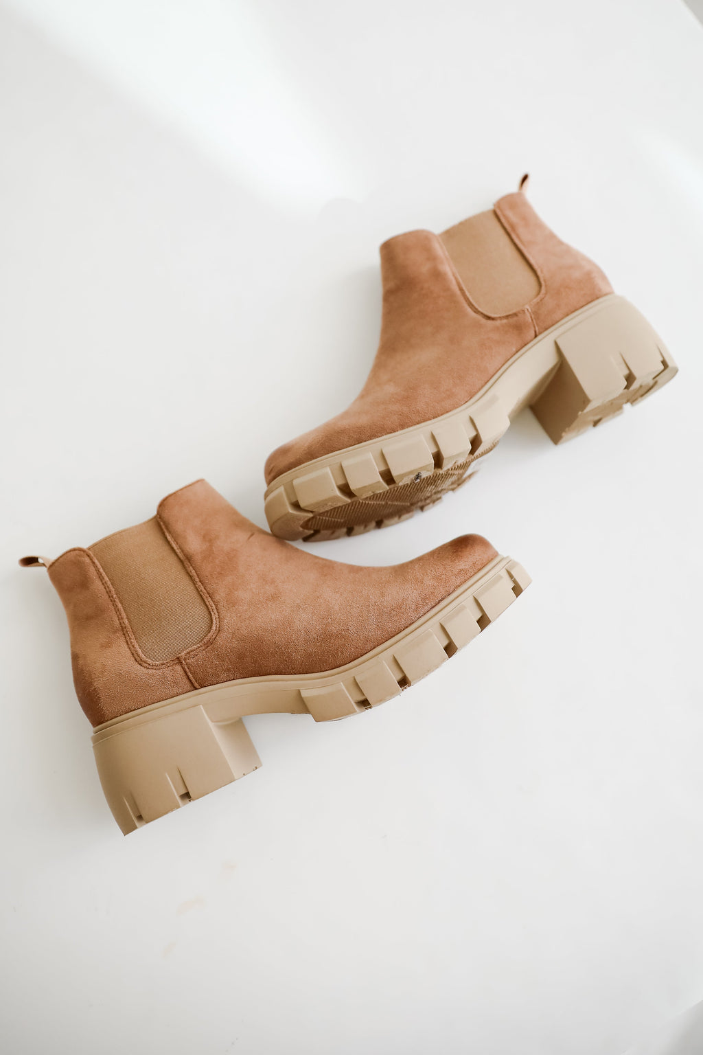FINAL SALE - Walk It Out Taupe Platform Booties